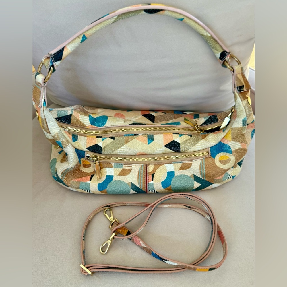 Hammitt Becker Kaleidoscope Leather Shoulder Crossbody Handbag